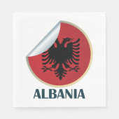 Albanien Doppel-AdlerEmblem Serviette (Vorderseite)