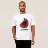 Albanien Doppel-AdlerEmblem T-Shirt (Vorne ganz)