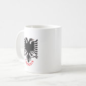 Albanien Doppelkopfadler Kaffeetasse (Vorderseite Links)