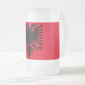 Albanien Double Eagle Mattiert Beer Tasse (VorderseiteRechts)