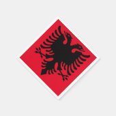 Albanien Double Eagle Napkins Serviette (Ecke)