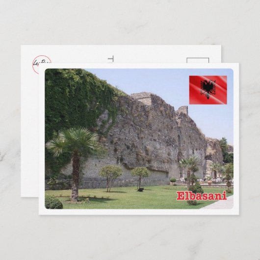 Albanien - Elbasan - Postkarte (Vorne/Hinten)