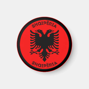 Albanien-Erbe-Emblem Magnet