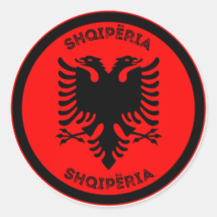 Albanien-Erbe-Emblem Runder Aufkleber
