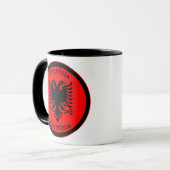 Albanien-Erbe-Emblem Tasse (Vorderseite Links)