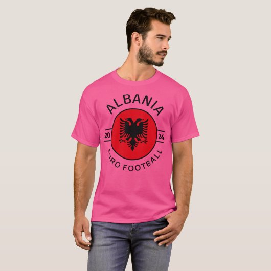 Albanien Euro 2024 Design T-Shirt (Vorne ganz)