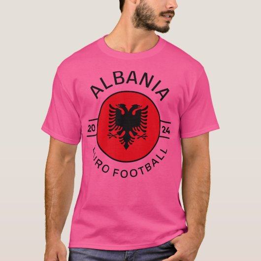 Albanien Euro 2024 Design T-Shirt (Vorderseite)