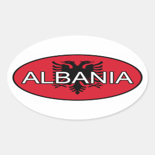 Albanien Euro Aufkleber
