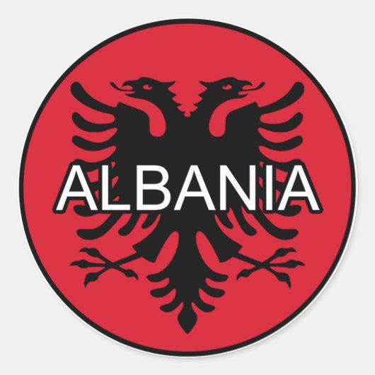 Albanien Euro Sticker (Vorderseite)