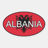 Albanien Euro Sticker (Vorderseite)