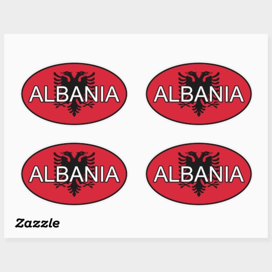Albanien Euro Sticker (Blatt)