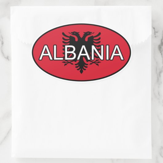 Albanien Euro Sticker (Tasche)