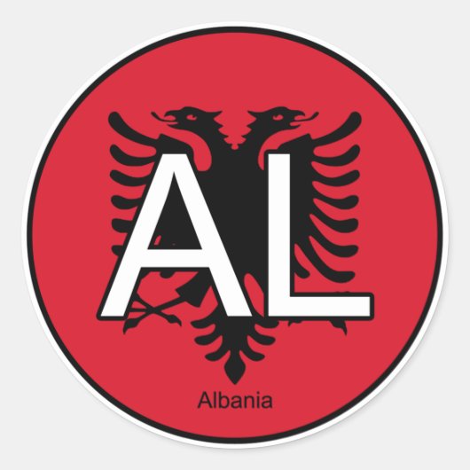 Albanien Euro Sticker (Vorderseite)