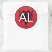 Albanien Euro Sticker (Tasche)