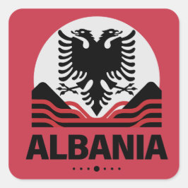 Albanien - Europäische Gewerkschaft Quadratischer Aufkleber