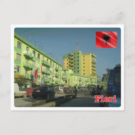 Albanien - Fier - Postkarte (Vorderseite)