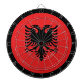 Albanien Flag Dartboard & Albanien / Spielbrett Dartscheibe (vorne)