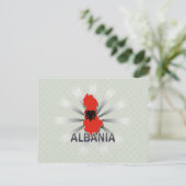 Albanien Flag Karte 2.0 (Stehend Vorderseite)