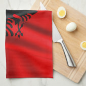 Albanien Flag Küchentücher (Viertel Falte)