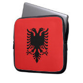 Albanien Flag Laptop Sleeve (Vorderseite Links)