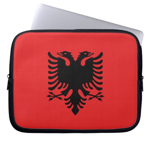 Albanien Flag Laptop Sleeve (Vorderseite)
