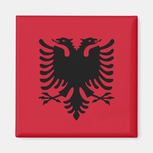 Albanien Flag Magnet (Vorne)