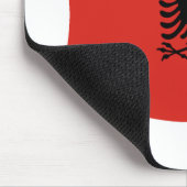 Albanien Flag Mousepad (Ecke)