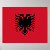 Albanien Flag Poster (Vorne)