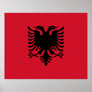 Albanien Flag Poster