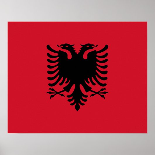 Albanien Flag Poster (Vorne)