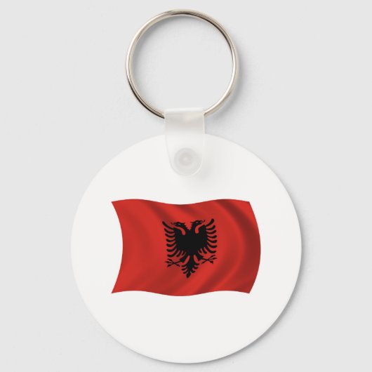 Albanien Flag Schlüsselanhänger (Vorderseite)