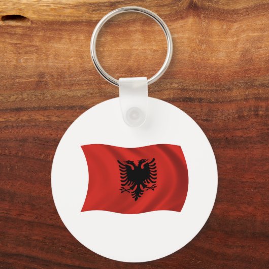 Albanien Flag Schlüsselanhänger (Vorderseite)