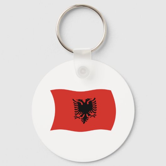 Albanien Flag Schlüsselanhänger (Vorderseite)