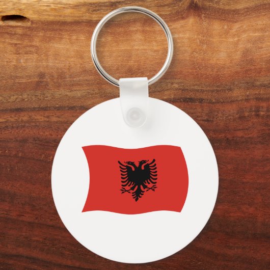 Albanien Flag Schlüsselanhänger (Vorderseite)