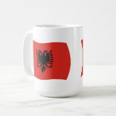 Albanien Flag-Tasse Kaffeetasse (Vorderseite Links)