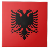 Albanien Flag Tile Fliese (Vorderseite)