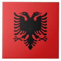 Albanien Flag Tile