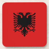 Albanien Flag Untersetzer (Vorderseite)
