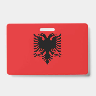 Albanien-Flagge Ausweis
