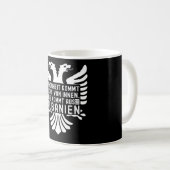 Albanien Flagge Doppeladler Albaner Kaffeetasse (VorderseiteRechts)