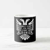 Albanien Flagge Doppeladler Albaner Kaffeetasse (Mittel)
