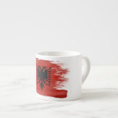 Albanien-Flagge Espressotasse (Vorderseite Rechts)