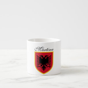 Albanien-Flagge Espressotasse