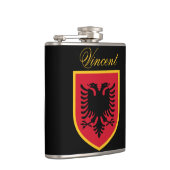 Albanien-Flagge Flachmann (Rechts)