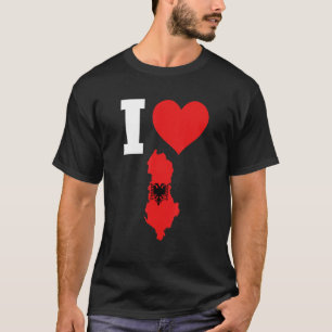 Albanien - Flagge für Albanien I Liebe Albanien T-Shirt