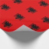 Albanien-Flagge Geschenkpapier (Ecke)
