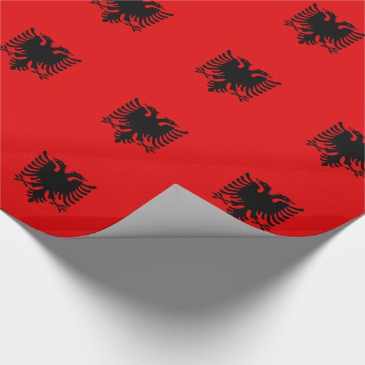 Albanien-Flagge Geschenkpapier (Ecke)