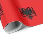 Albanien-Flagge Geschenkpapier (Rolleneckpunkt)