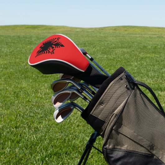 Albanien-Flagge Golf Headcover (In SItu)