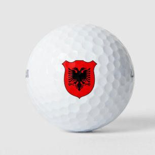Albanien-Flagge Groß Patriotisch Golfball
